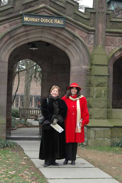 Maria Nowotarska i Joanna Sokołowska-Gwizdka na wycieczce do Princeton, fot. Jacek Gwizdka.