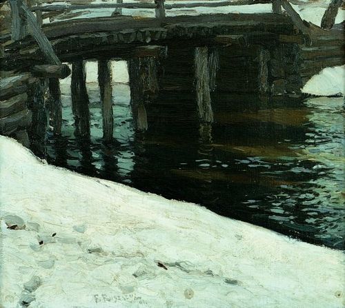Ferdynand Ruszczyc Most zimą.