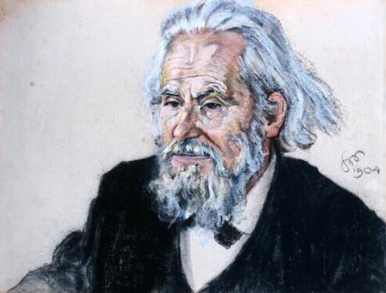 Stanisław Wyspiański, Portret Władysława Mickiewicza, pastel, 1904 r.