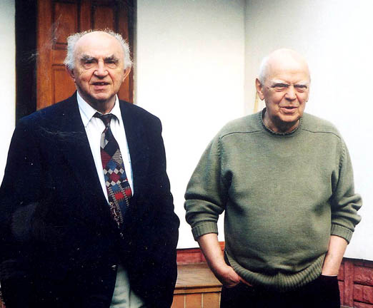 Od lewej: Florian Śmieja i Jarosław Marek Rymkiewicz, fot. arch. F. Śmieji.
