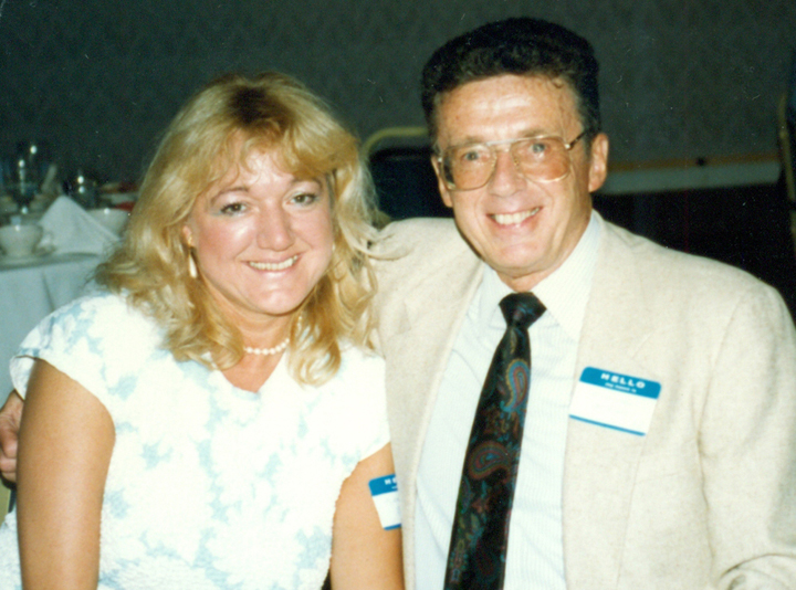 Aleksandra Zikowska-Boehm z mężem, podczas spotkania absolwentów szkoły średniej Normana, 1991 r., fot. arch. AZB.