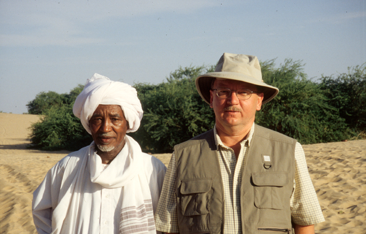 Krzysztof Grzymski podczas wykopalisk w Sudanie, fot. arch. K. Grzymskiego.