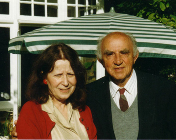 Florian Śmieja z Niną Tylor-Terlecką, żoną Tymona Terleckiego, Oxford, 2004 r., fot. arch. Floriana Śmieji.